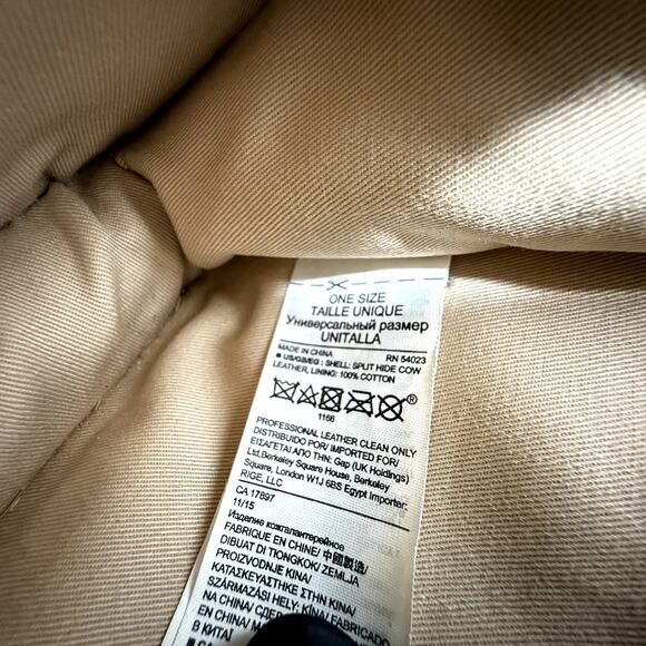 Banana Republic Suede Chain Crossbody Clutch Foldover Taupe Leather Bag - Picture 7 of 13